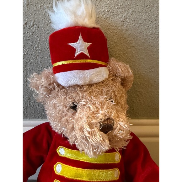 Macy's Thanksgiving Day Parade 2014 Bear Plush Toy by Gund Red Band Uniform - Picture 7 of 7